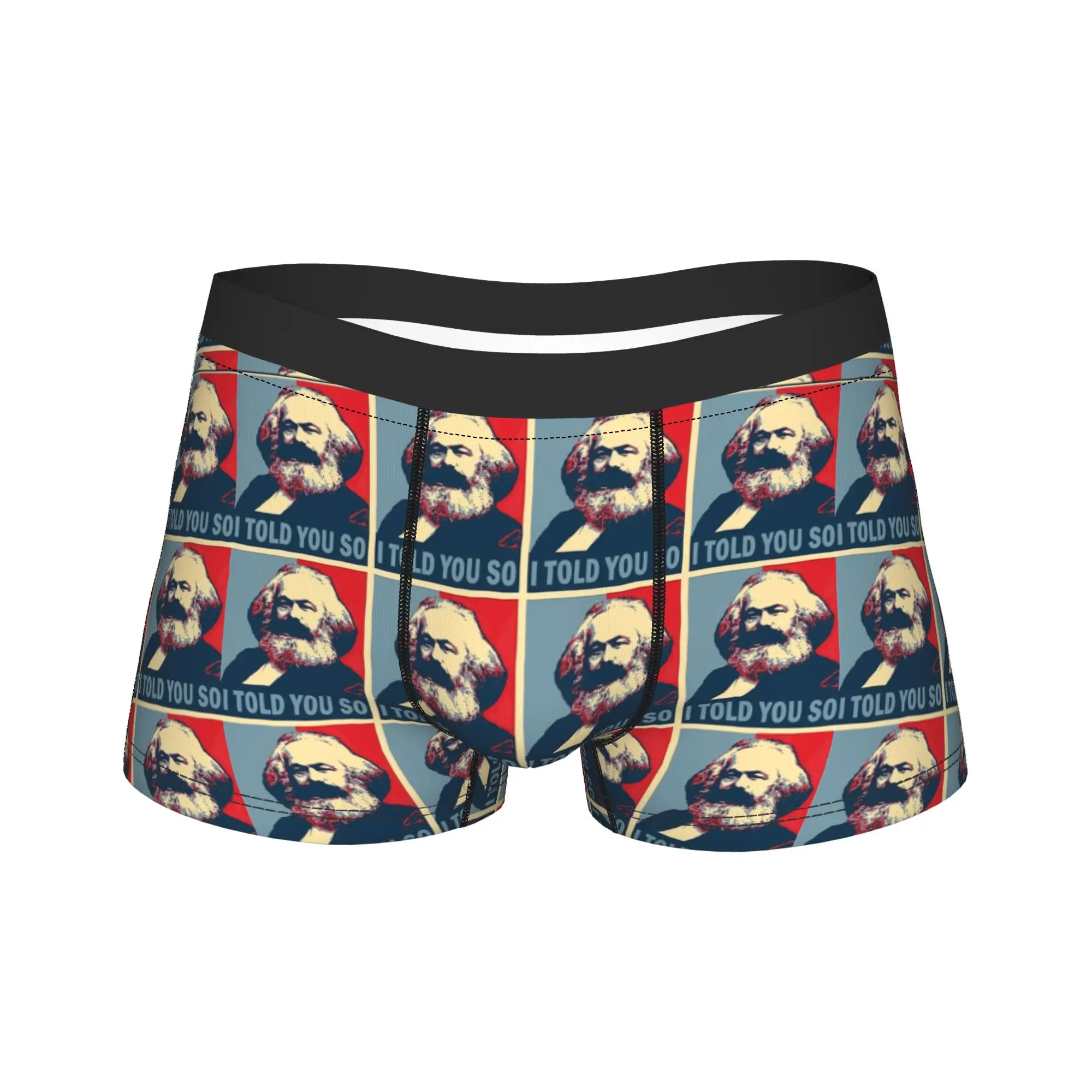 

Karl Marx I told you so Нижнее белье Удобные трусы Дизайнерские трусы-боксеры для мужчин Чехол Большой размер Багажник