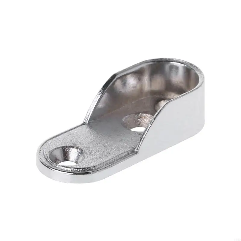 

B46D 2pcs Wardrobe Clothes Tube Support Closet Rod Pole End Bracket Thickening Holder