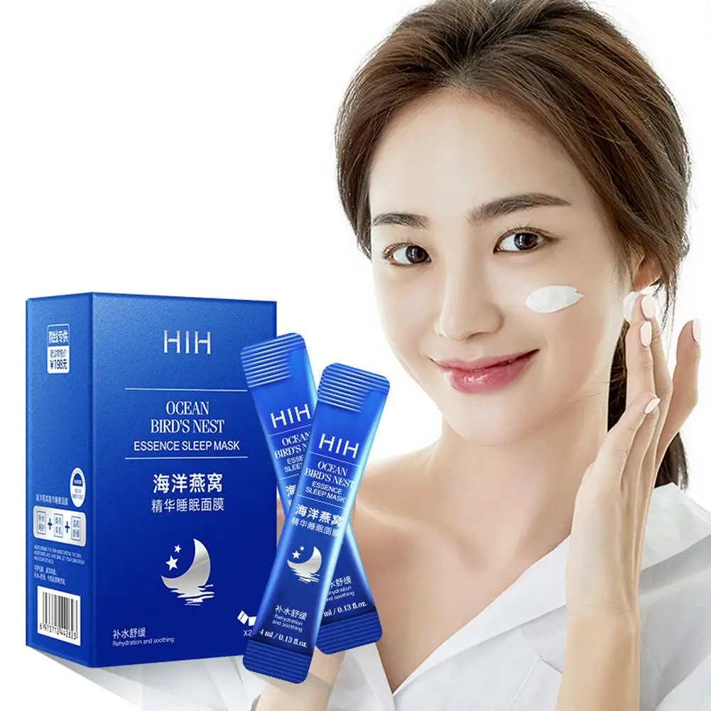 20Piece/1box Women Facial Mask Anti-Aging Moisturizing Powder Sleep No-wash Skin Freeze-dried Care Mask Hydrating M8X9