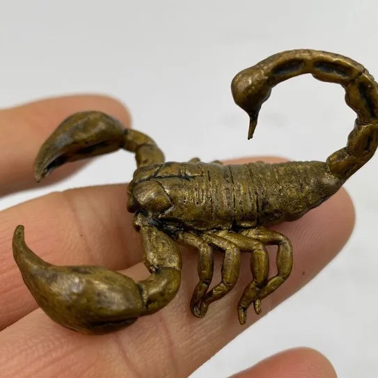 Pulp pure copper scorpion pendant brass scorpion keychain pattern tea pet