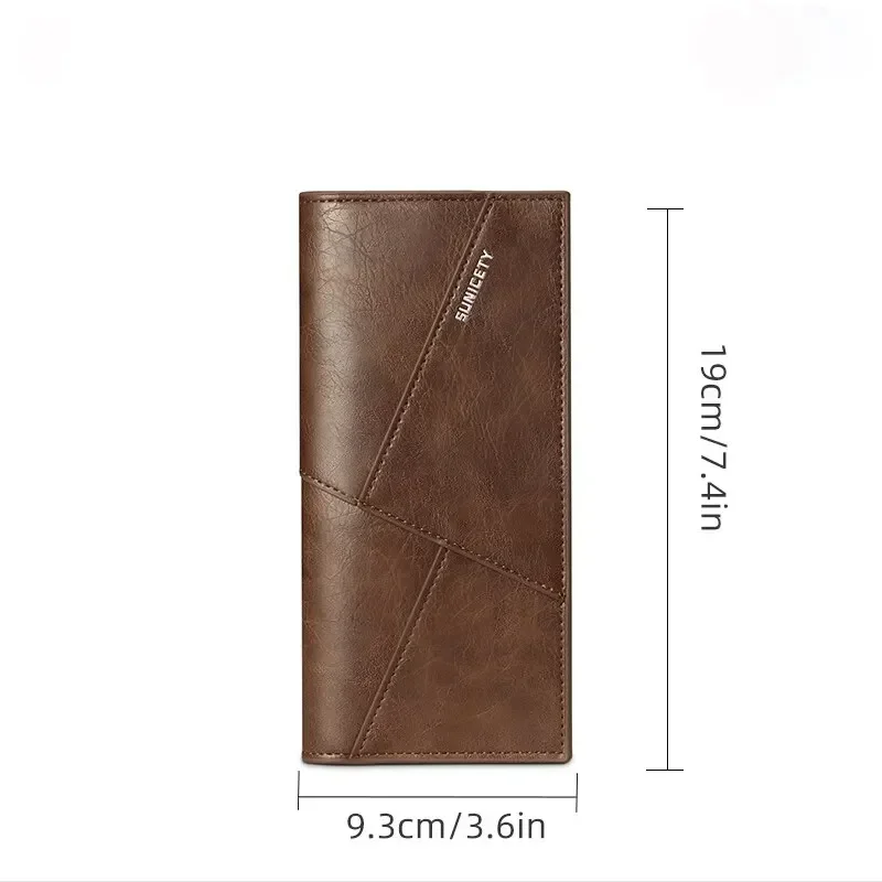 New Fashion Multi Functional Purse Anti Theft Soft Business PU Leather Wallet Men Purse Small Size Convenient Pocket Wallet