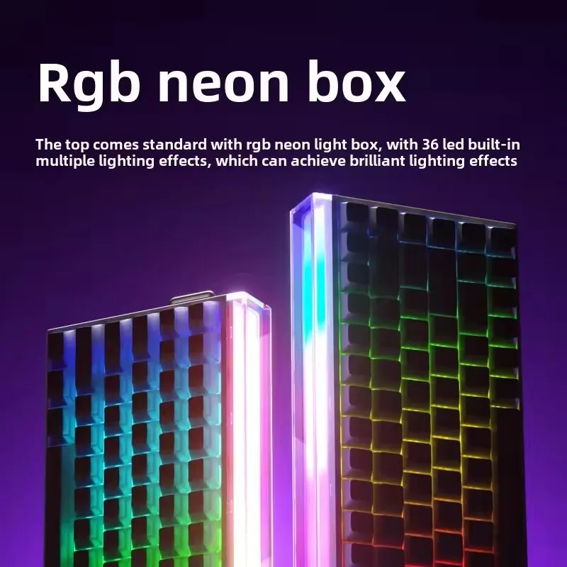 AULA HERO 84 HE 유선 기계식 키보드 음악 리듬 RGB 백라이트 마그네틱 스위치 8K 리턴 레이트 128K 스캔 레이트 게이밍 키보드