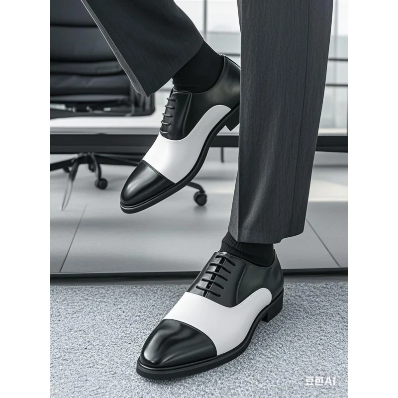 2025 Autunno Nuove scarpe in pelle transfrontaliere per uomo Casual One Step Stepping British Business Formale Set di grandi dimensioni in pelle Sho