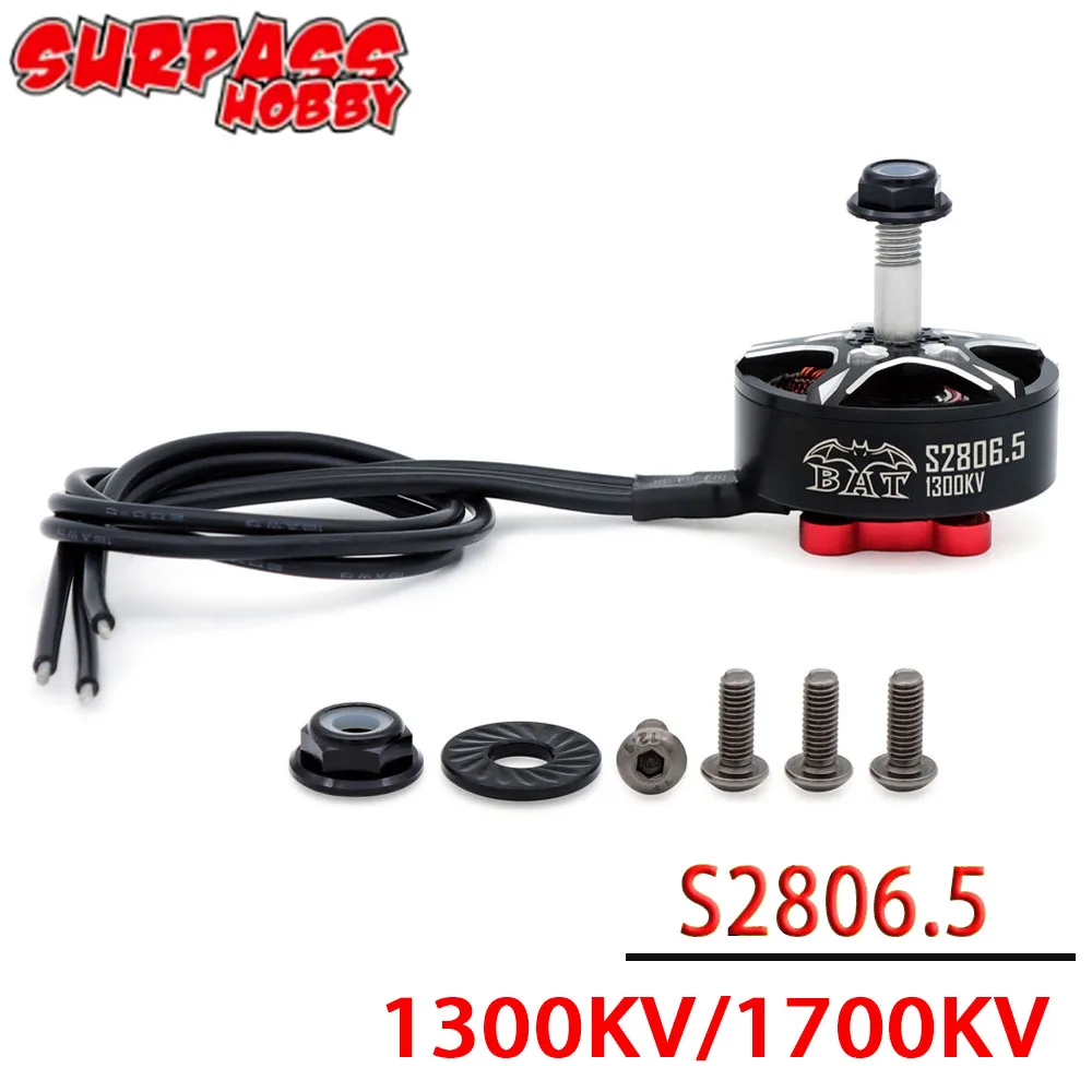 Exceeding Hobby Bat  S2806.5 1300kv/1700kv 4-6S Brushless Motor Alloy Wave Compatible 5-6