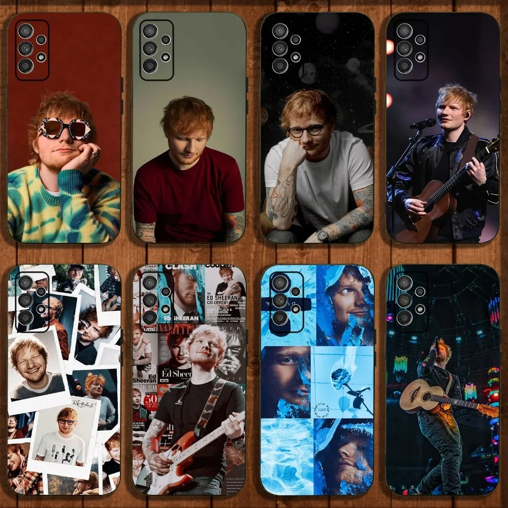 Ed sheeran Singer Phone Case For Samsung Galaxy A13,A21s,A22,A31,A32,A52,A53,A71,A80,A91 Soft Black Cover