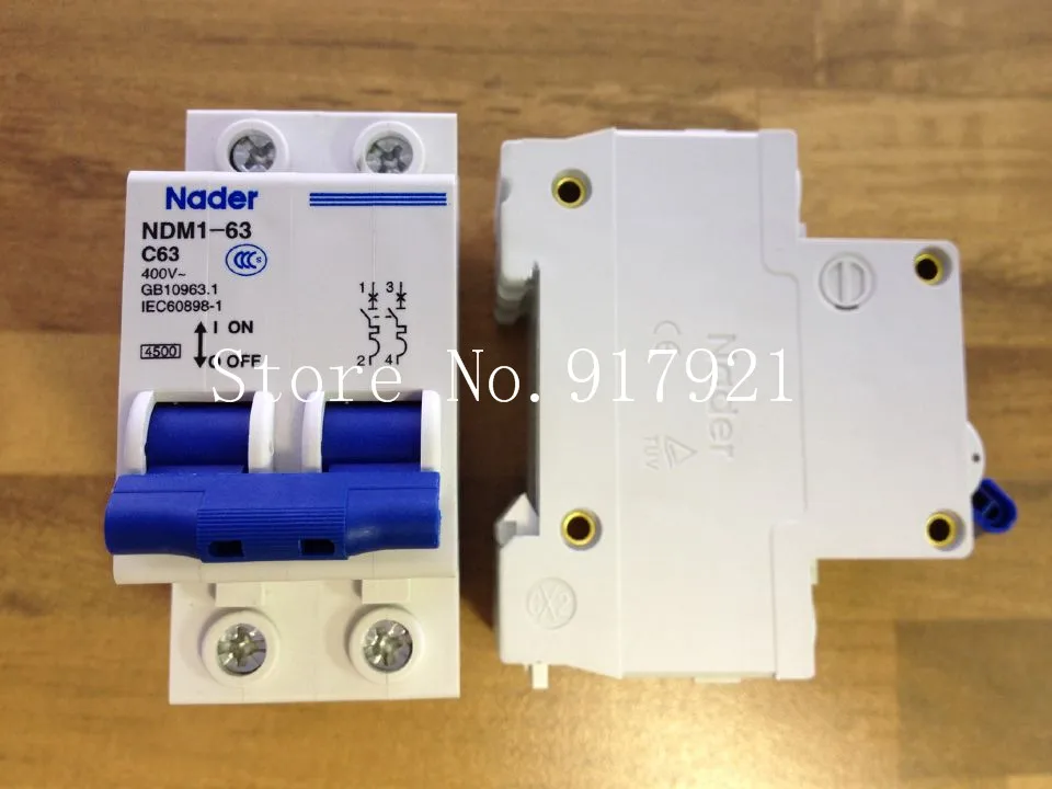 [ZOB] Nader letter NDM1-63 C63 genuine new miniature circuit breaker 2P63A  --10PCS/LOT