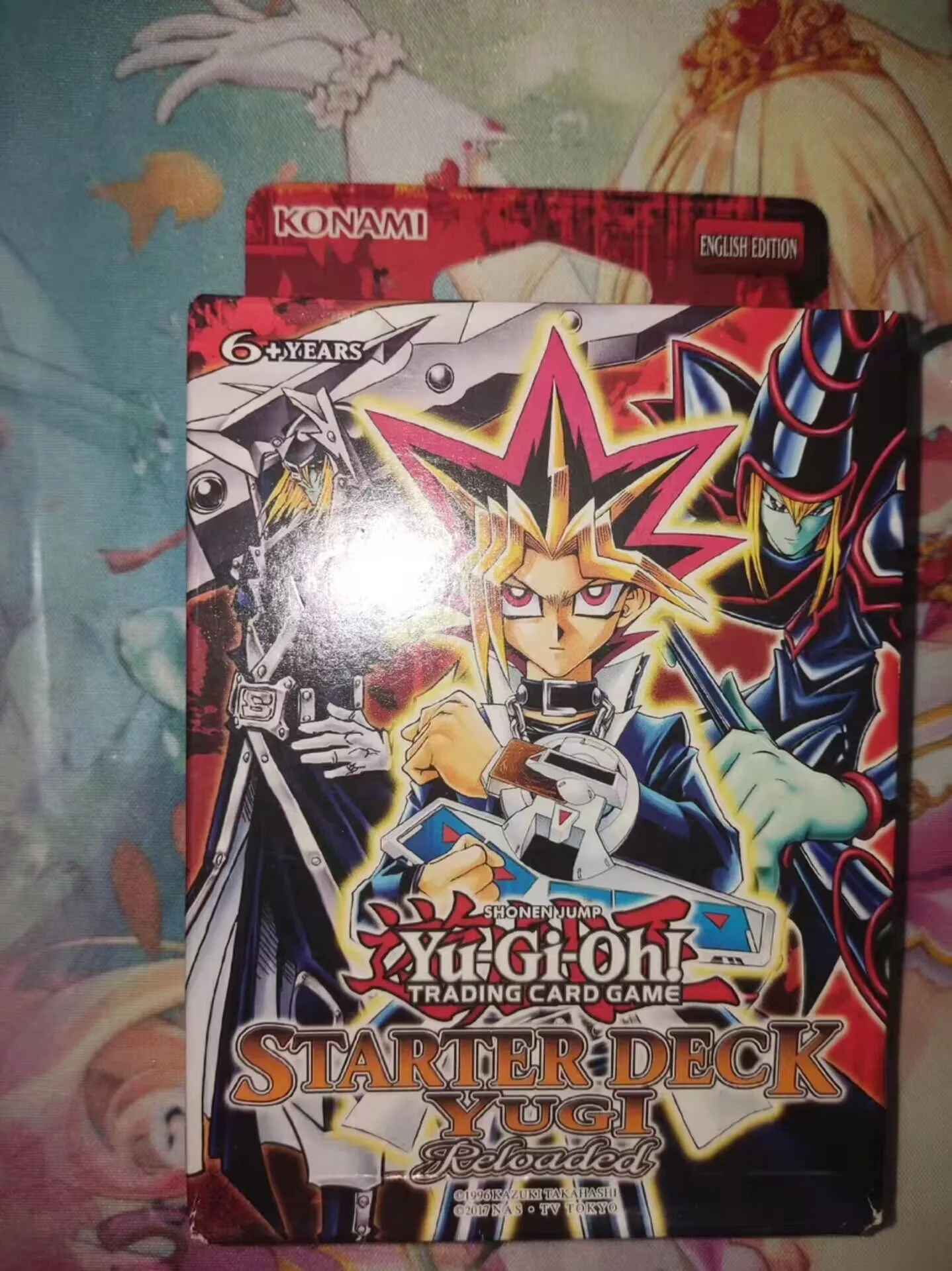 Yugioh KONAMI-TCG Deck Estrutural, Mago Negro, Espadachim Silencioso, Coleção YSYR Inglês, Caixa Booster Selada, Yugi Atem