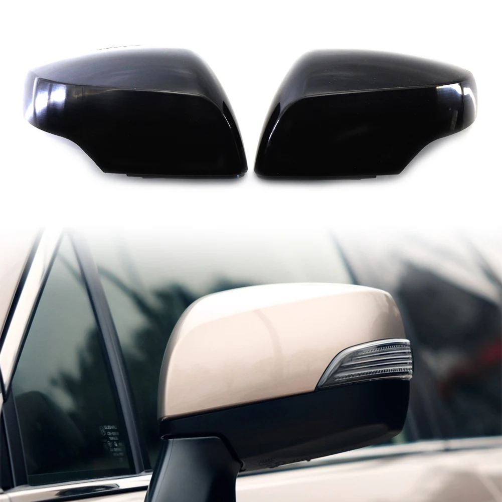 1Pair Car Rearview Mirror Cover Cap Trim for Subaru Forester 2014-18 Impreza 12-14 Legacy Outback Crosstrek 13-14 ABS Plastic