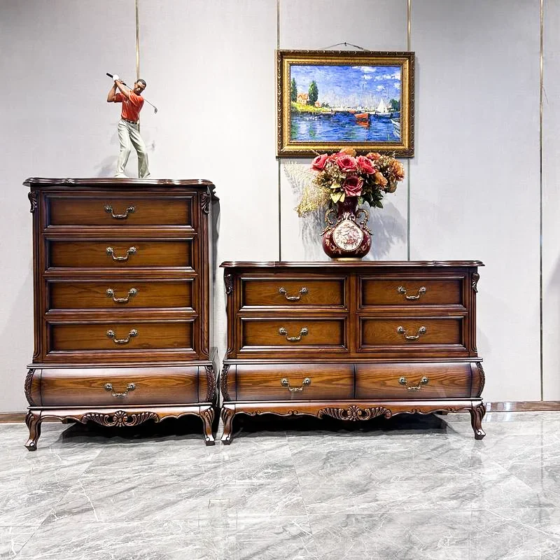 

m Ретро шкаф-ведро из цельного дерева, боковой шкаф с ящиком, шкафчик для хранения м