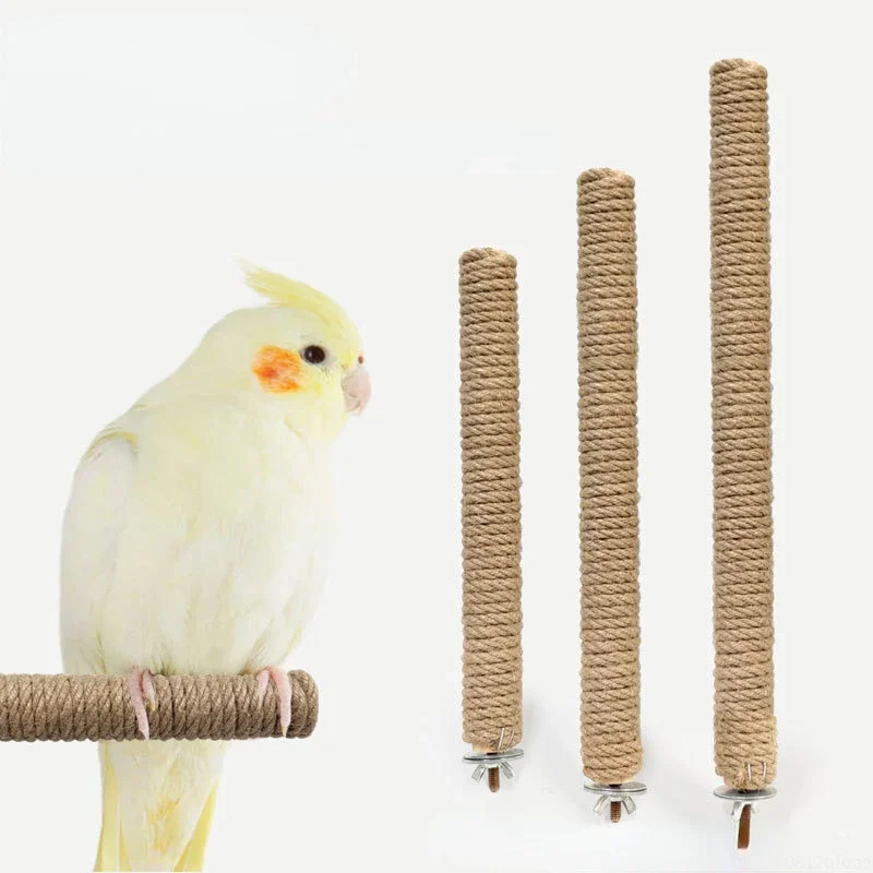 1Pc Pet Bird Chew Toys Parrot Perches Stand Platform Cage Toy Paw Grinding Clean Toys Parrot Scrub Stick