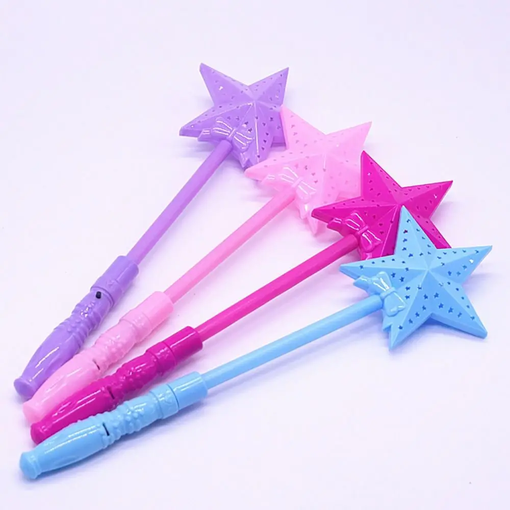 LED Luminous Hollow Magic Star Rod Light-up Wand Glow Sticks Christmas Party Concert