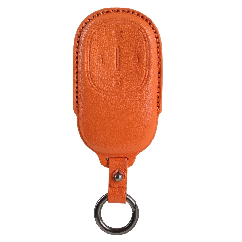 

Premium Sheep Leather Key Cover Case for NIO ES8 / ET9 (2024) - Protective Key Fob Shell Keybag Keychain