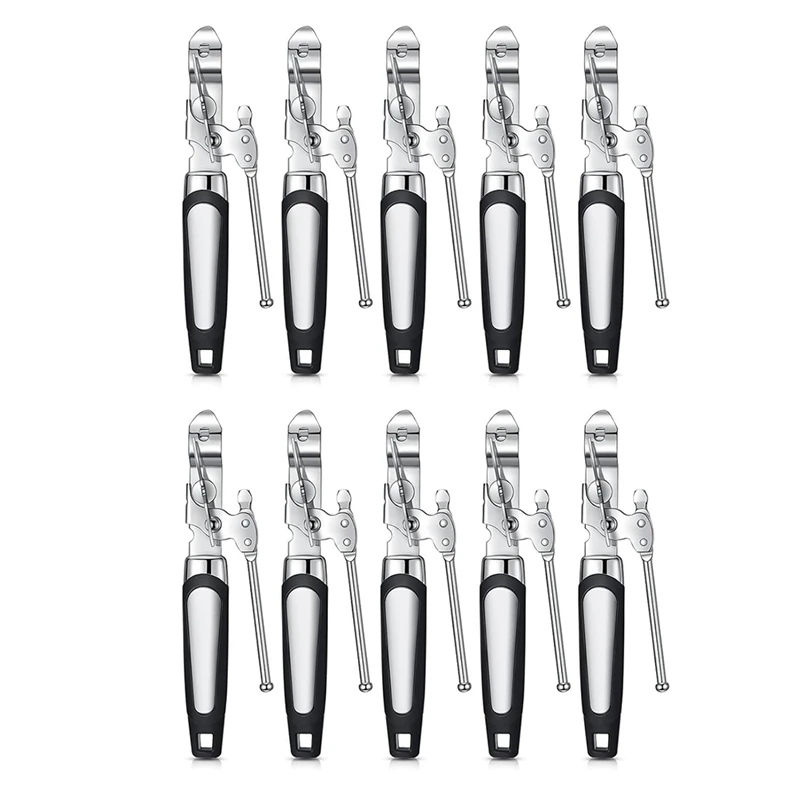 

Can Opener Manual Can Opener Safety Can Opener Soft Non Slip Grip Handle 10 Pieces