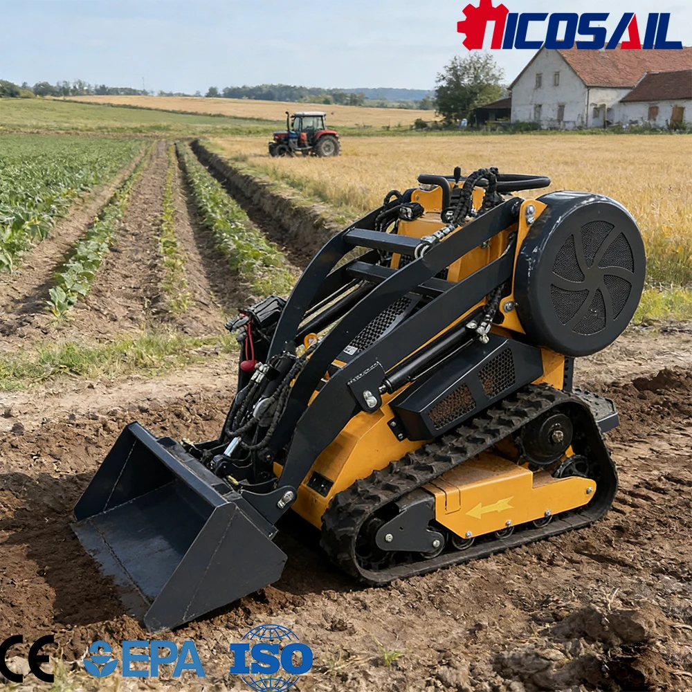 

Mini Skid Steer Loader CE Approved Long Service Life Easy Maneuverability for Construction