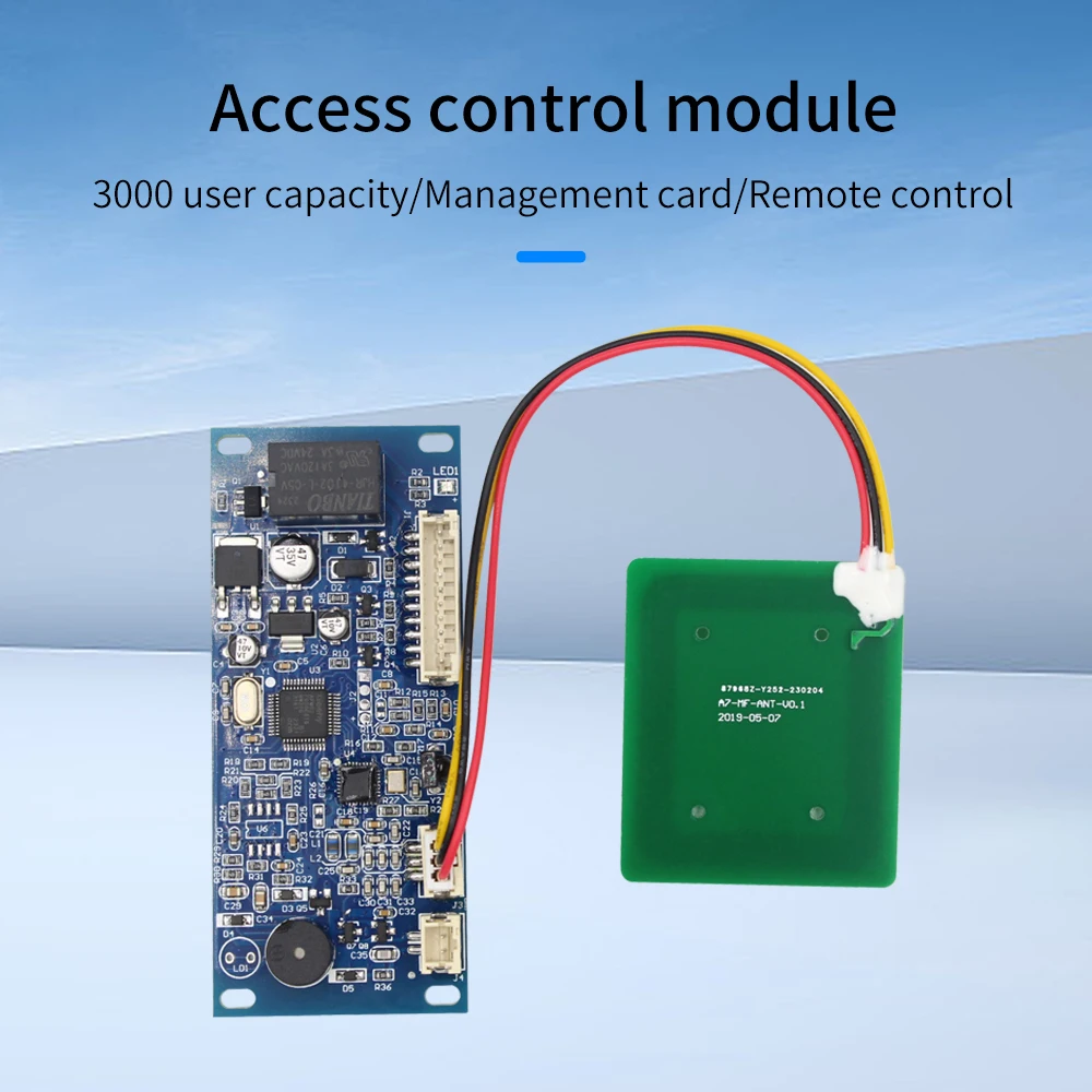 Imagem -02 - Intercomunicador Incorporado do Controlador do Acesso Módulo de Construção cc 1024v 13.56mhz 125khz ic id Wg26 In-out no nc Comunicação com