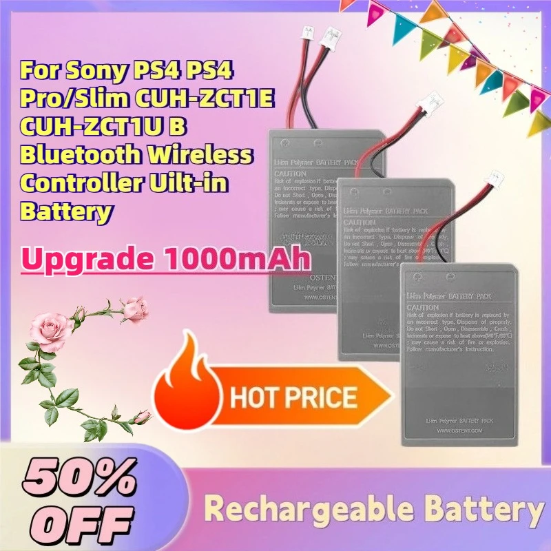 

Upgrade 1000mAh Digital Battery for Sony PS4 PS4 Pro/Slim CUH-ZCT1E CUH-ZCT1U B Bluetooth Wireless Controller Uilt-in Battery