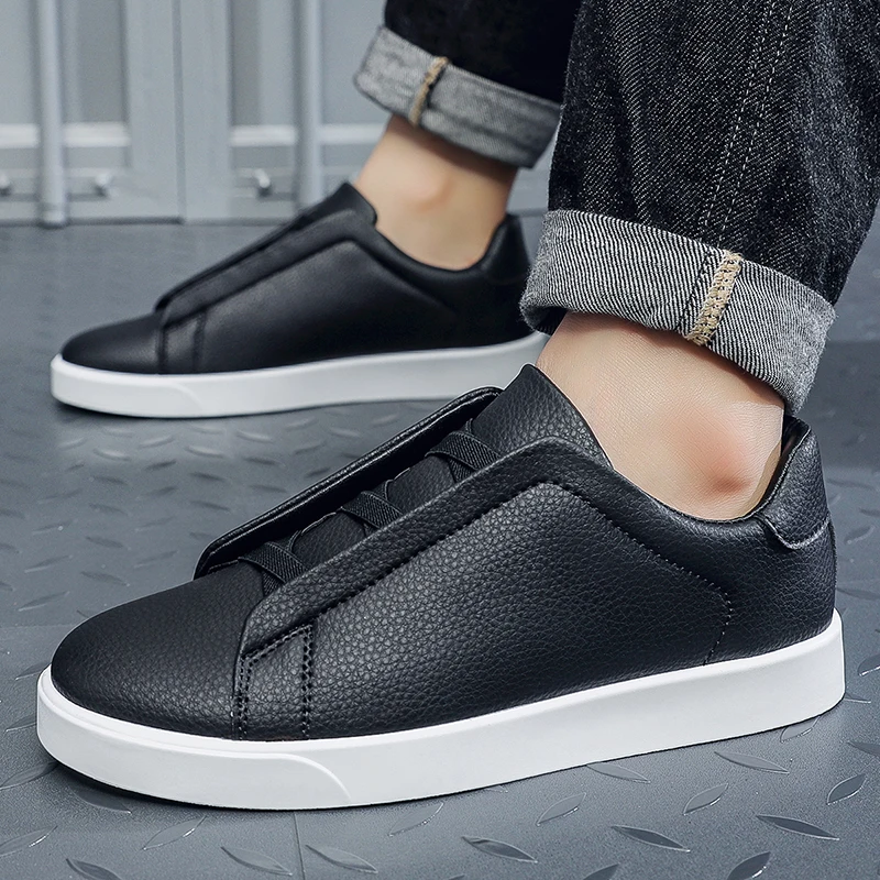 

2026 Fashion Casual Sneakers for Men - Comfortable Men's Shoes for Export - Simple Low-Top Anti-Vibration Trend Shoes