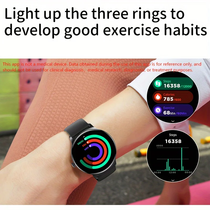 2025 جديد رقيقة جدا V89 ساعة ذكية للنساء 1.43 "شاشة دائما عرض الوقت سوار رياضي بلوتوث دعوة موضة IP68 Smartwatch