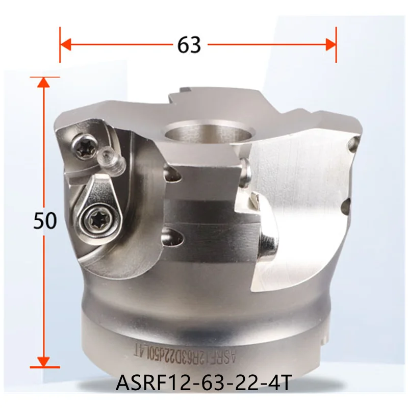 

1pc ASRF12-63-22-4T high feedrate Indexable face mill ASRF15MM face milling cutter SDMT1205