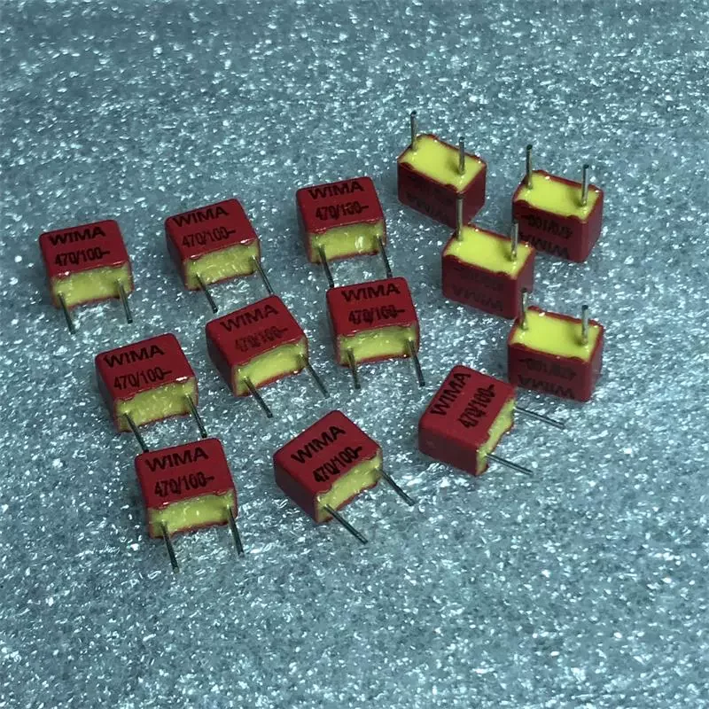

10PCS New German WIMA 470PF 100V fever coupled tin film infinite capacitor
