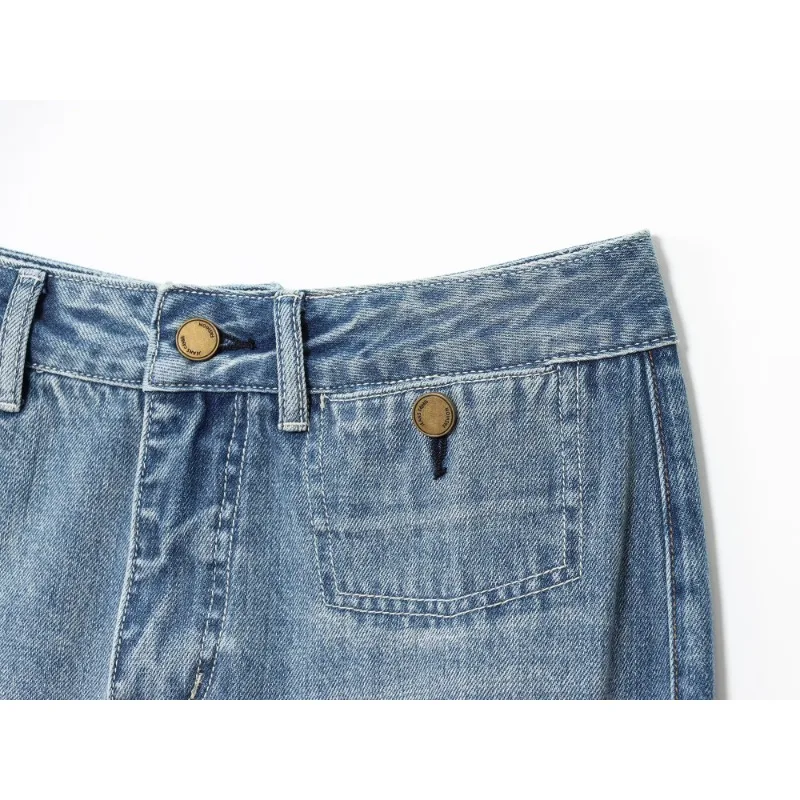 Pantaloni jeans da donna Streetwear Pantaloni larghi oversize da donna Pantaloni da strada con gamba alla moda Harajuku Estate Y2k Denim skinny