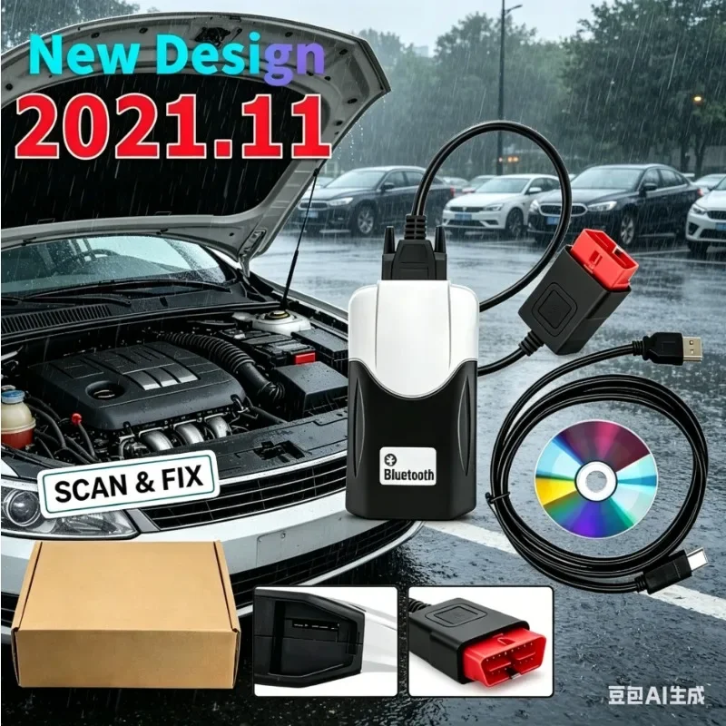 New Scanner 2021.11 Keygen 2020.23 Vd NEW cdd Bluetooth TNESF DELPHIS ORPDC Obd2 Truck Diagnostic Tools