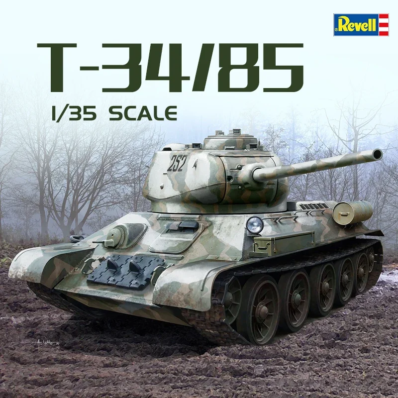 

Комплект модели пластикового танка Revell 03319 T-34/85 1/35