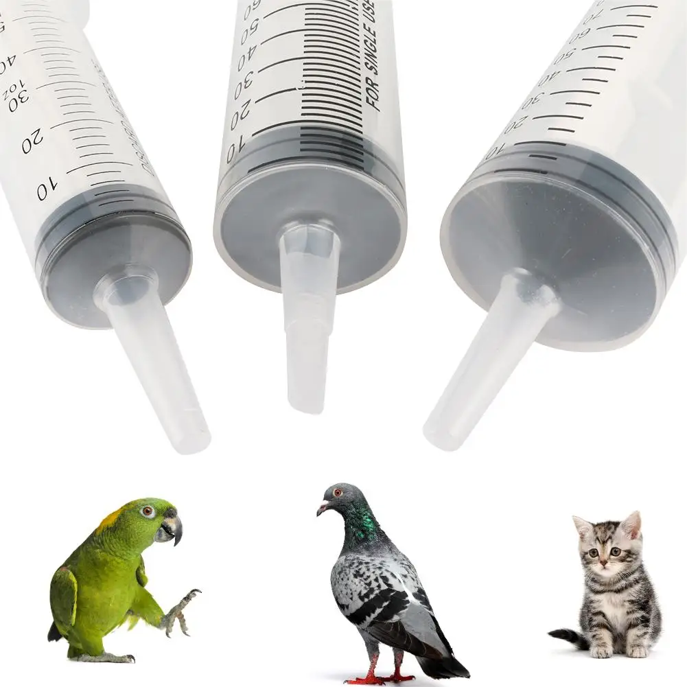 20/60/100/150/200ML Pet Bird Feeding Syringe Quail Feeding Syringe Easy To Clean Chicks Cats And Dogs Nutrient Solution Syringe