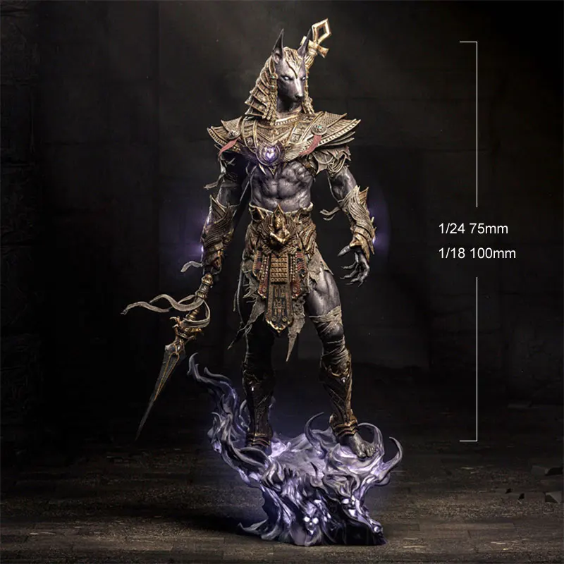 1/24 75mm 1/18 100mm Resin Model Anubis Egyptian God Of Death Unpainted No Color 1457