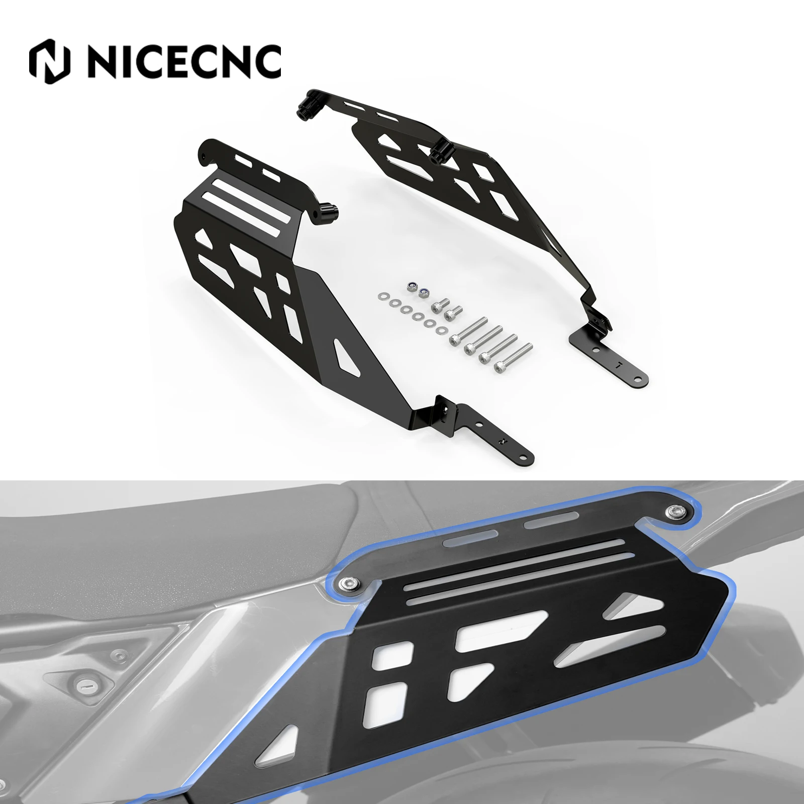 

For Yamaha Tenere 700 NICECNC Motorcycle Side Luggage Carrier For Yamaha Tenere 700 2019-2024 2023 2022 XTZ700 XTZ07 2019-2024