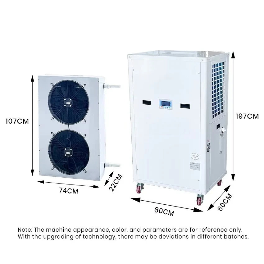 5HP Ducted Split Industrial Air Conditioner AC Commercial Cooling Unit Industrial Central Climate Control System High Capacity