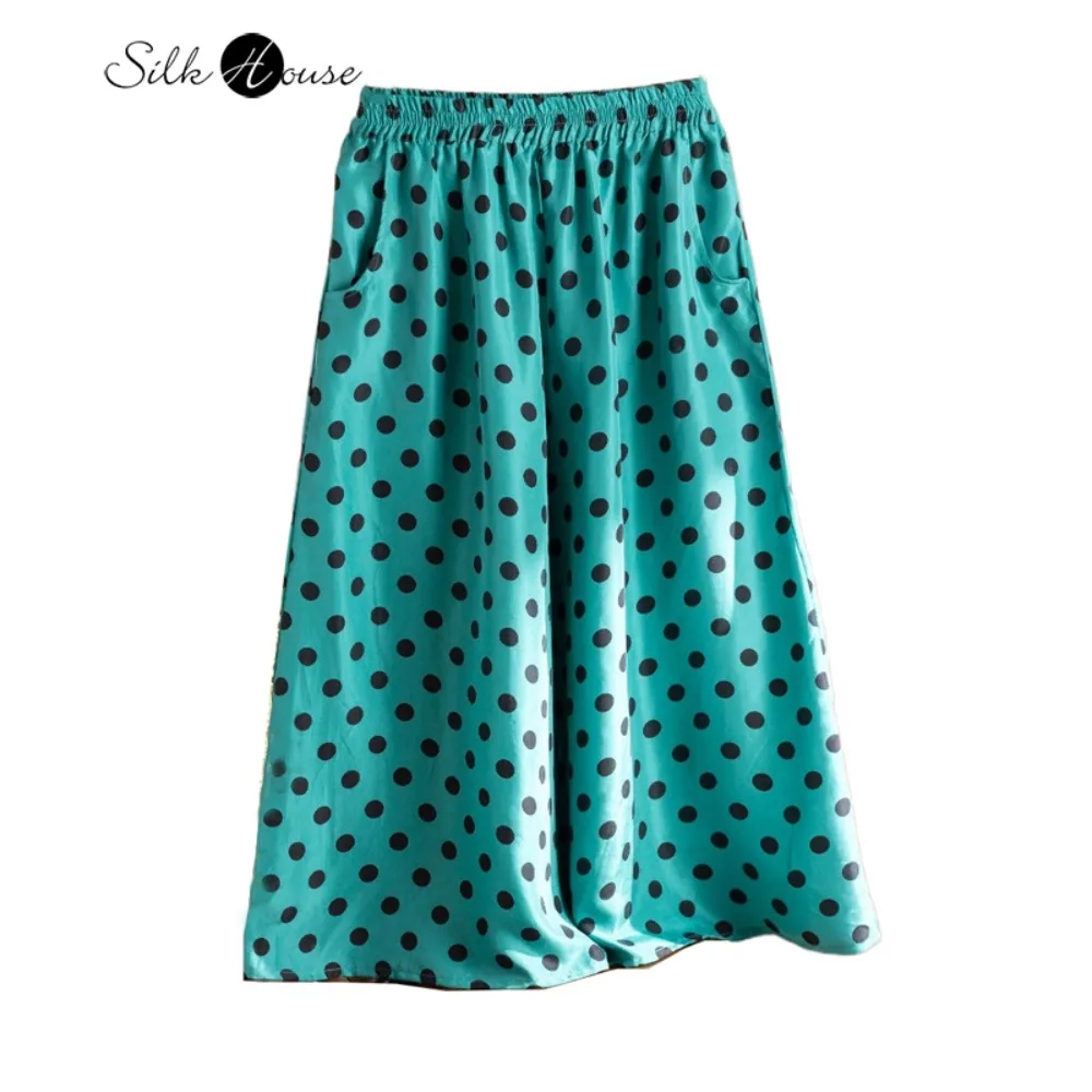 

Женские весенне-летние новые повседневные свободные широкие брюки из 100% натурального шелка тутового шелка с электрическим вращением в ленивом стиле