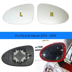 Car Suv Wide Angle Heated Side Mirror Glass For Porsche Macan 2014 - 2020 Car OEM：95B 857 521 A / 95B 857 522 A
