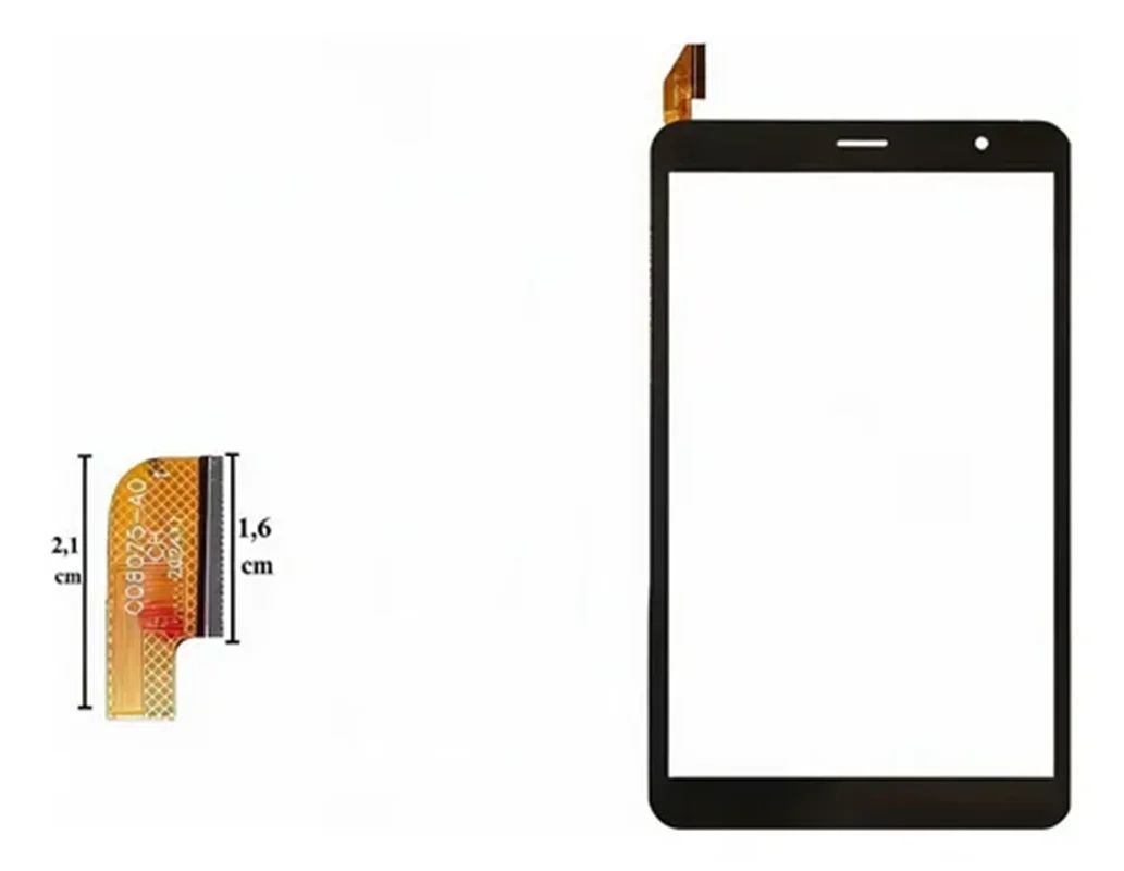 10Pcs/Lot Black 8Inch P/N CQ8075-A0 51Pin Tablet PC Capacitive Touch Screen Digitizer Sensor External Glass Panel Model M8