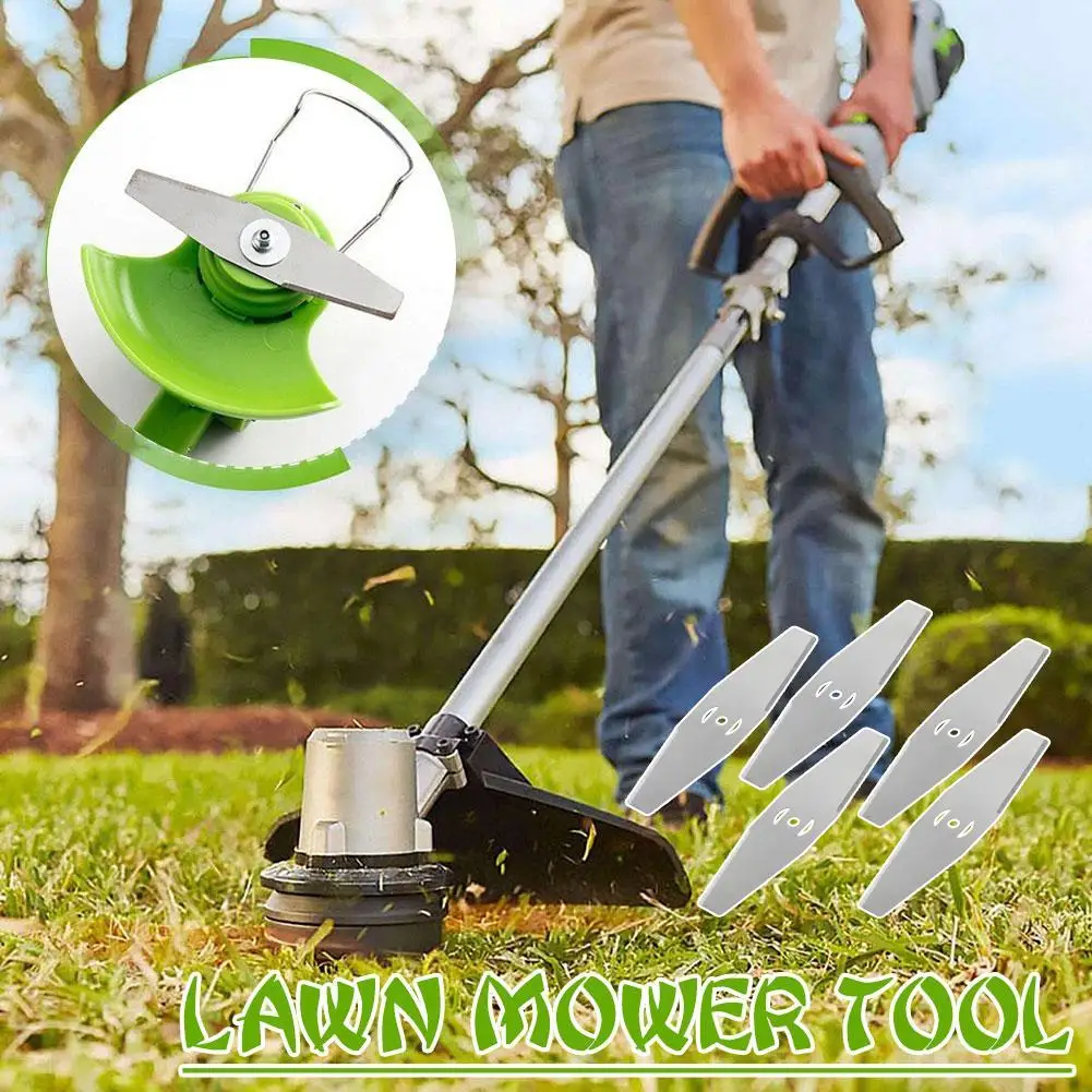 

5PCS/SET 150mm Replacement Saw Blades Metal Grass String Trimmer Head Lawn Mower Fittings Parts Home Garden Power Tool Replaceme
