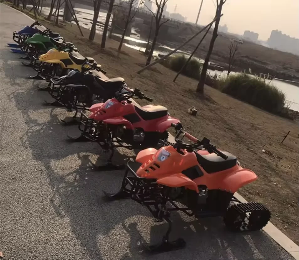 Motoslitta cinese a 4 ruote Mini motoslitta Veicolo da neve Cursore per bambini adulti in vendita