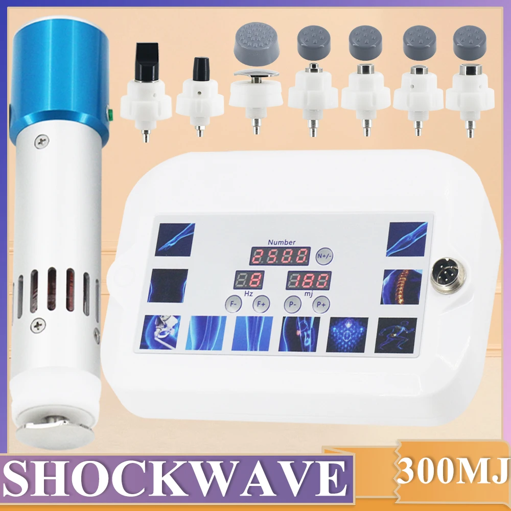 

Shockwave Therapy Machine For ED Treatment And Waist Back Pain Relief Massage Body Relax 300MJ Shock Wave Therapy Massager New