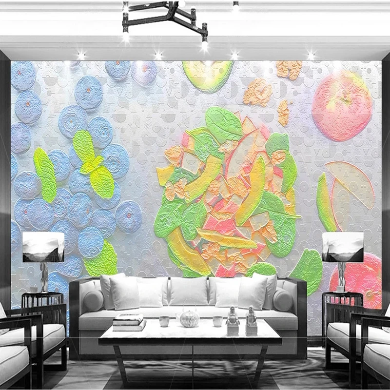 

Custom 3D Mural Wallpaper Supermarket Restaurant Vegetable And Fruit Background Wall Home Decor Tapety Papel De Parede Fresco