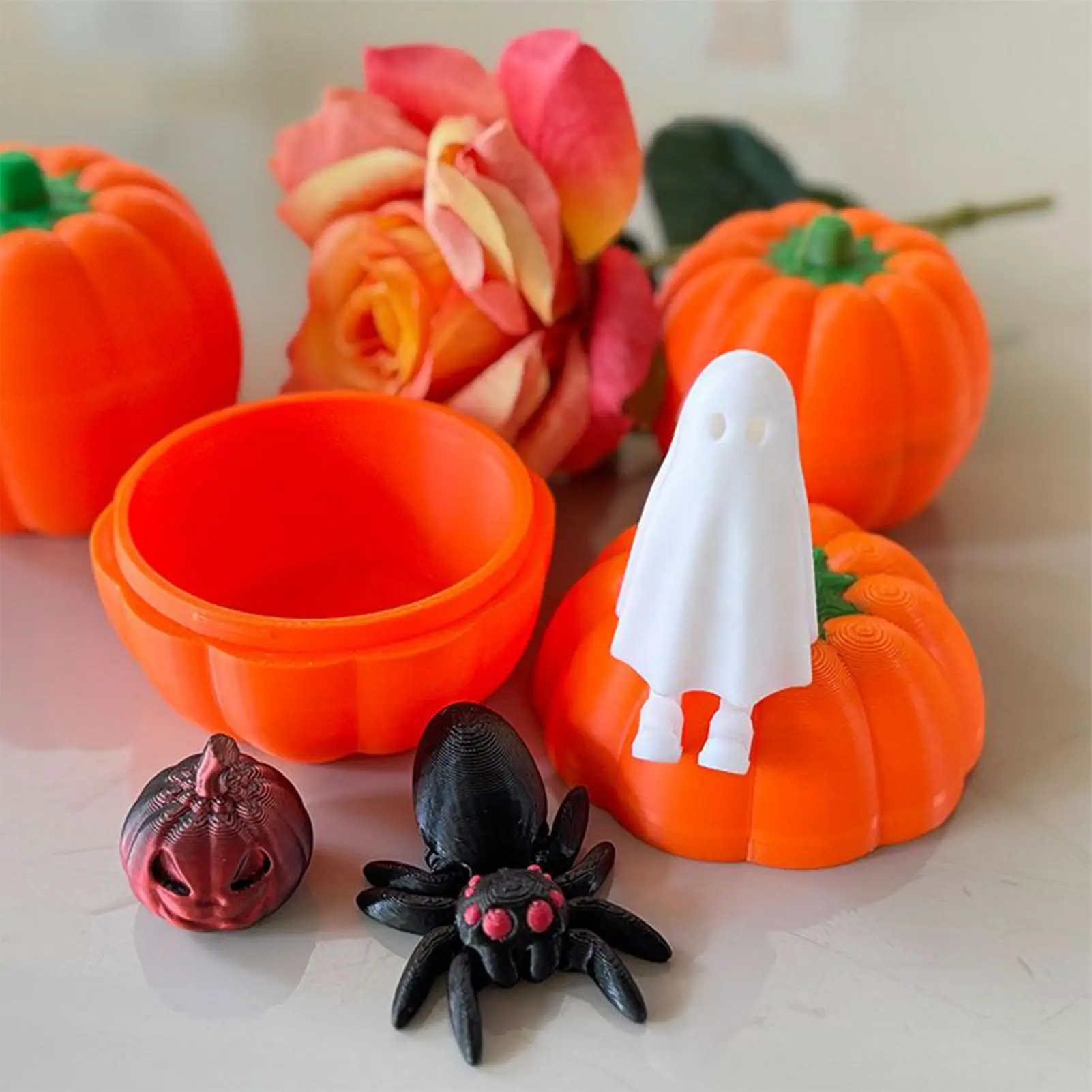 

Хэллоуин Тыквы 3D Печатный Хэллоуин Набор Праздничная Атмосфера Орнамент Косплей Опора для Фото Стол Дисплей Коллекционный Праздник