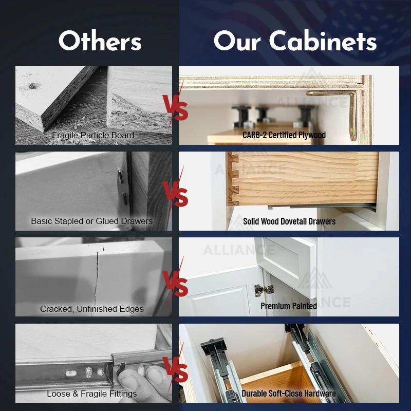 B15 Shaker Wooden Cabinets Free Shipping Kitchen Base Cabinet USA Local Warehouse American Style Kitchen Cabinet In Stock