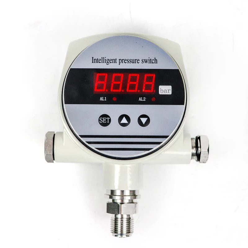 High Low Alarm LCD Display IP67 Atex Adjustable 2000Psi Intelligent Explosion Proof Pressure Switch Controller For Fuel Oil