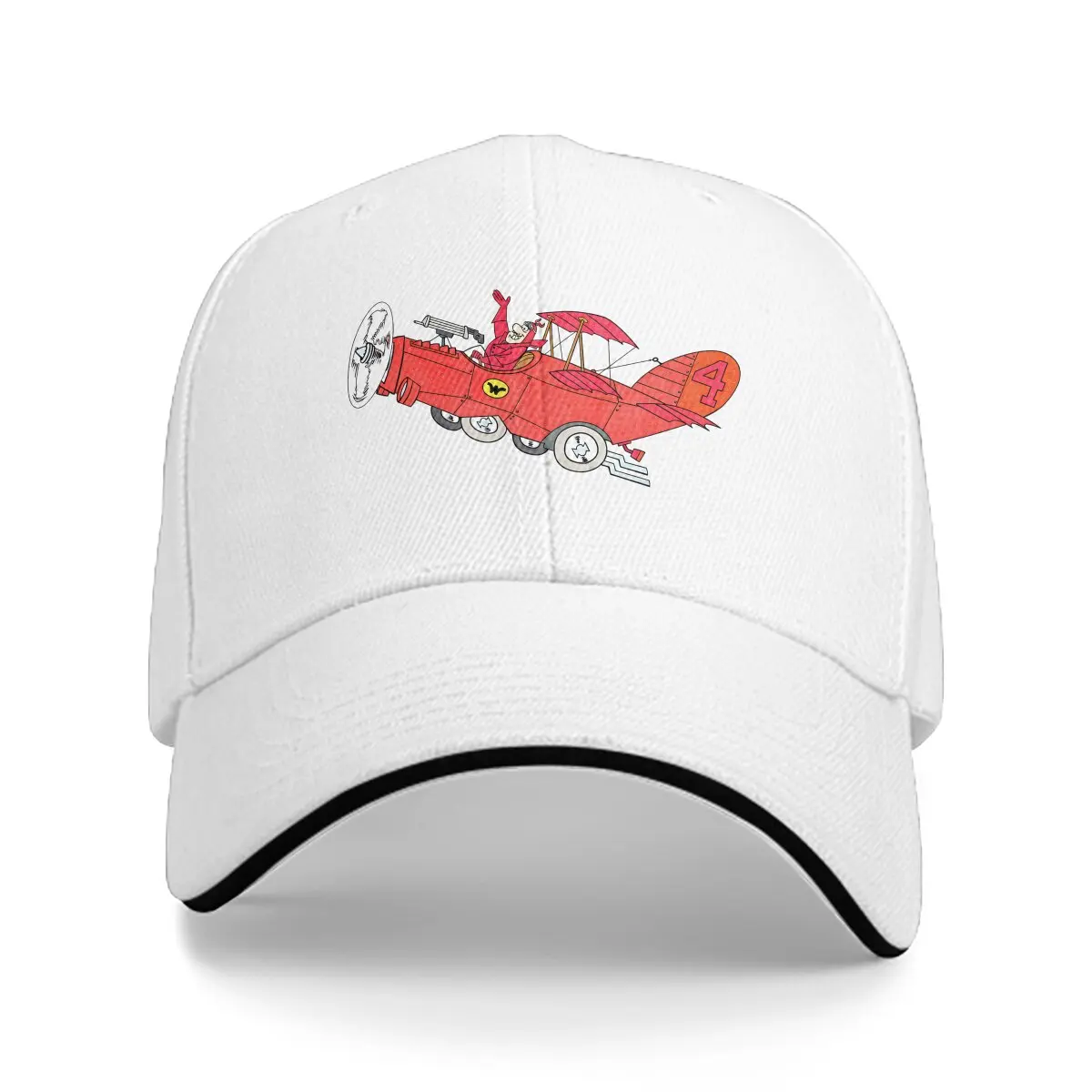 Pure Color Dad Hats Crimson Haybaler Casual Hat Sun Visor Caps Wacky Races 60s Cartoon Peaked Cap