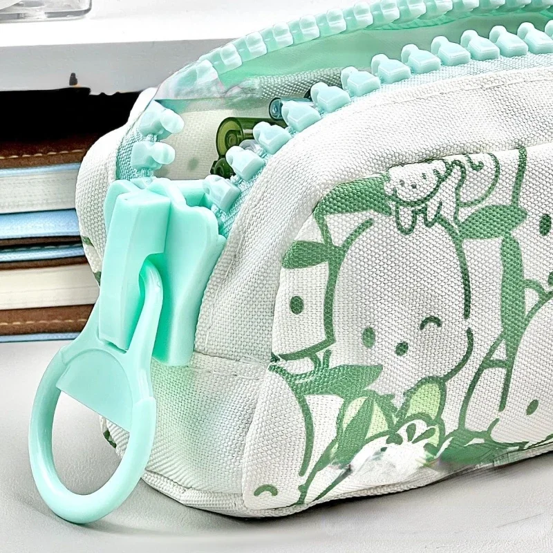 Imagem -03 - Lavável Bolsa de Lápis de Grande Capacidade Cartoon Dog Pen Case Zipper Pouch Artigos de Papelaria Escolar Menino e Menina