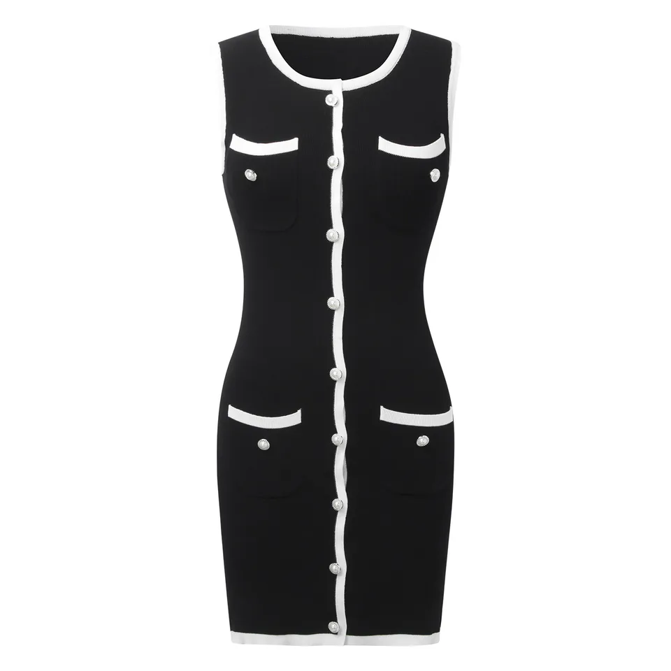 Elegant Women's Summer Sleeveless Bodycon Dress