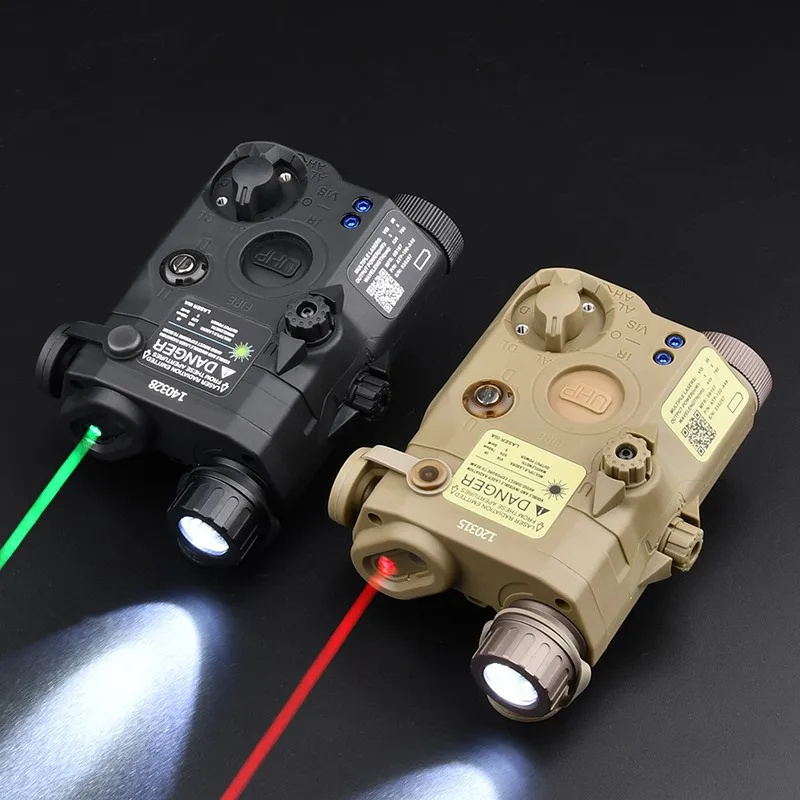 

WADSN Airsoft Tactical PEQ-15 Aiming Red Dot Green Blue IR Laser White LED Hunting Weapon Accessory For 20mm Rail