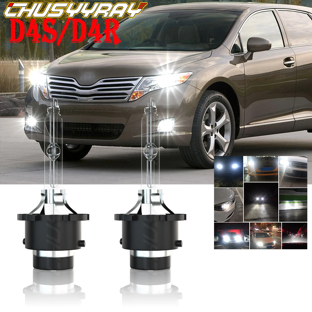 CHUSYYRAY Car lights D4S HID Xenon Headlight Replacement Bulbs Compatible For Toyota Venza 2009-2012 Car accsesories luzes