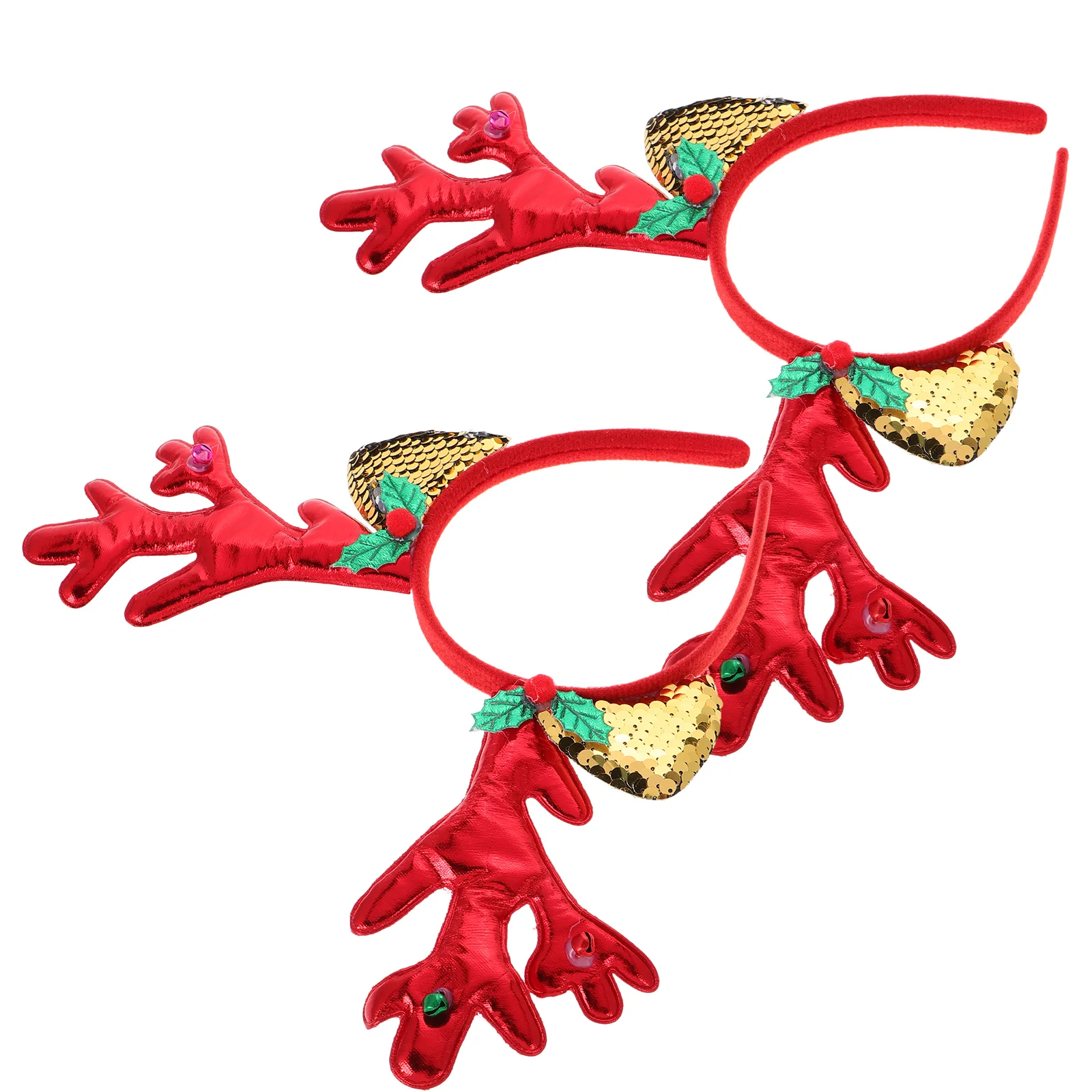 2 pezzi di corna di renna fascia accessori per capelli di Natale donne orecchie di cervo carine fascia per capelli festa festiva costume di alce di Natale