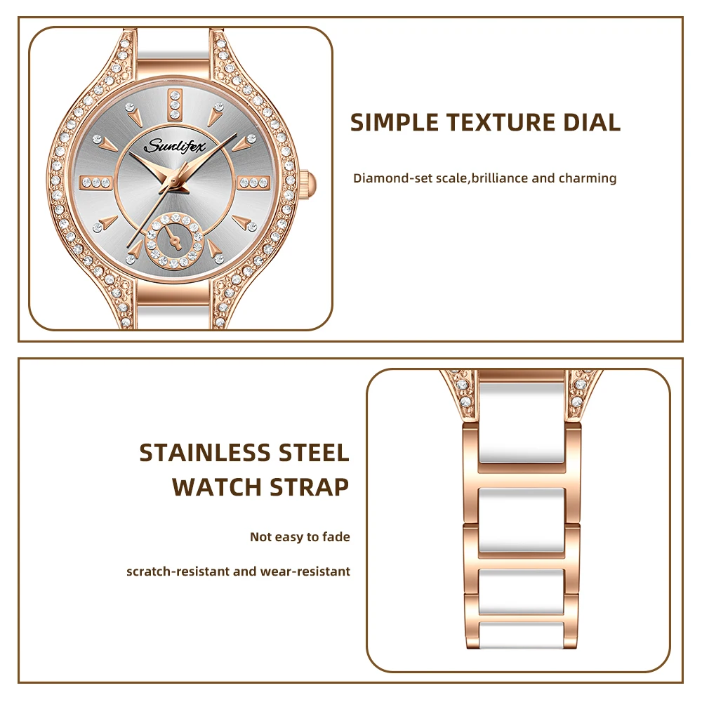Sunlifex Latest Women's Watches 8010 Fashion Casual Watch