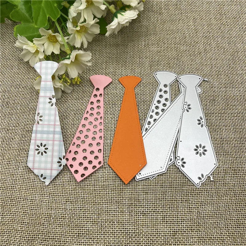 Necktie Metal cutting dies  mold Round hole label tag Scrapbook paper craft knife mould blade punch stencils dies