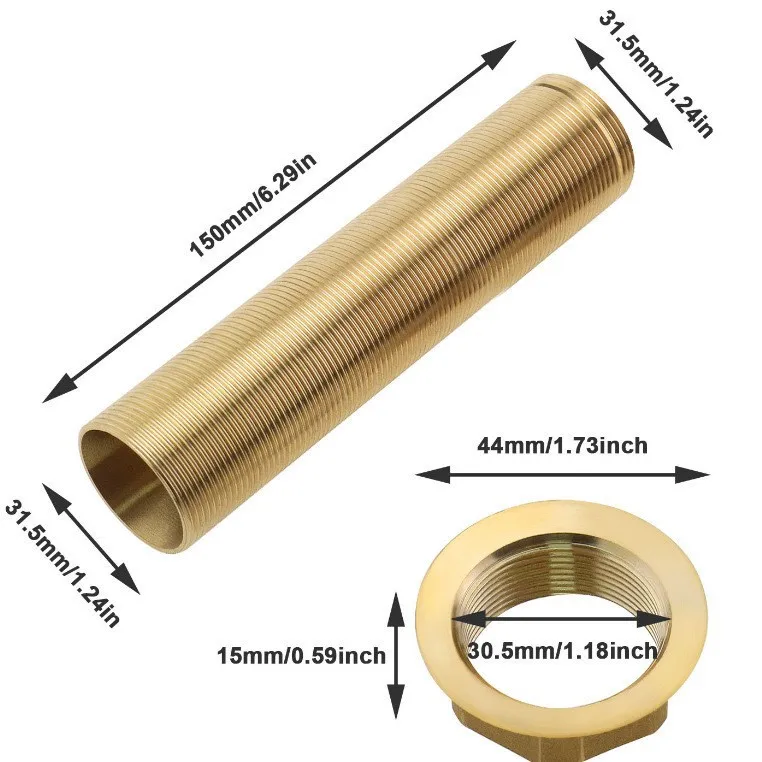 Faucet Install Part Brass Or Stainless Steel 32MM Bathroom hot and cold Faucet Assemble Parts Different Size